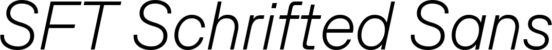 SFT Schrifted Sans