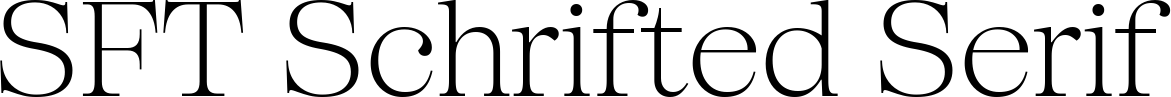 SFT Schrifted Serif