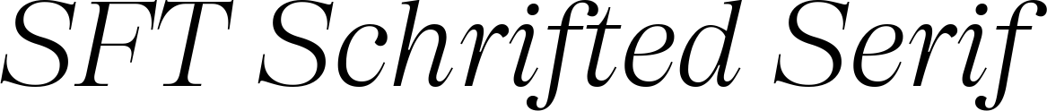 SFT Schrifted Serif