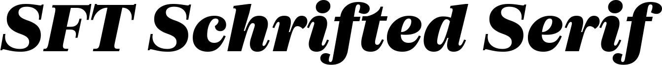 SFT Schrifted Serif