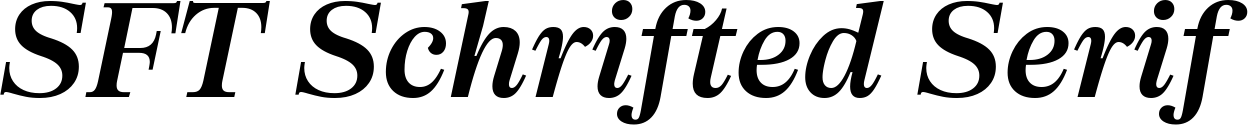 SFT Schrifted Serif