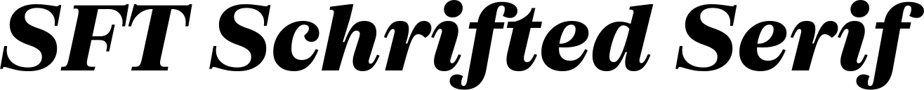 SFT Schrifted Serif