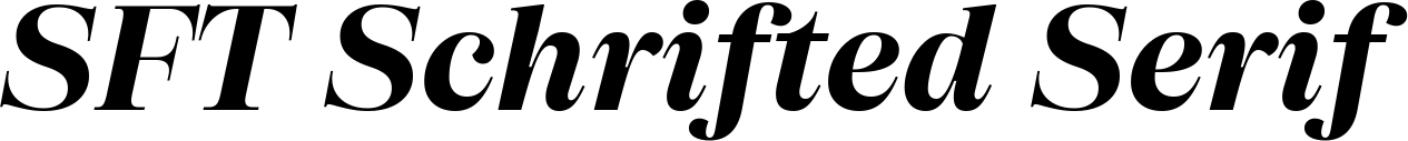 SFT Schrifted Serif