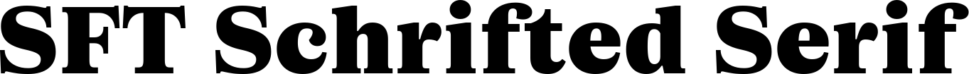 SFT Schrifted Serif