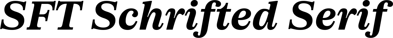 SFT Schrifted Serif