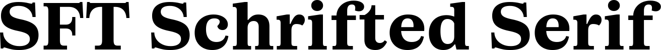 SFT Schrifted Serif