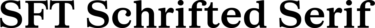 SFT Schrifted Serif