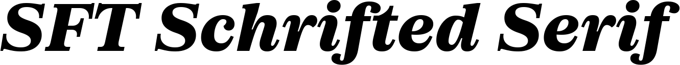 SFT Schrifted Serif