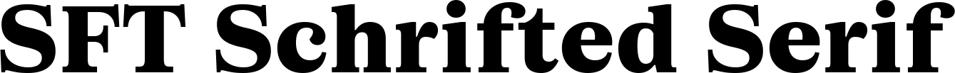 SFT Schrifted Serif