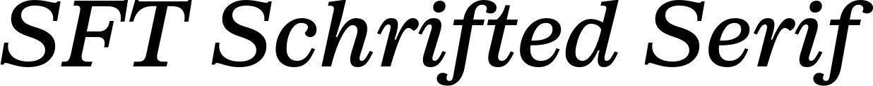 SFT Schrifted Serif