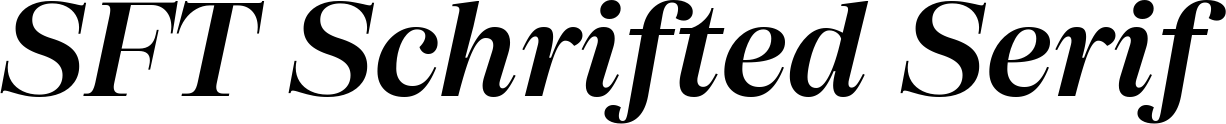 SFT Schrifted Serif