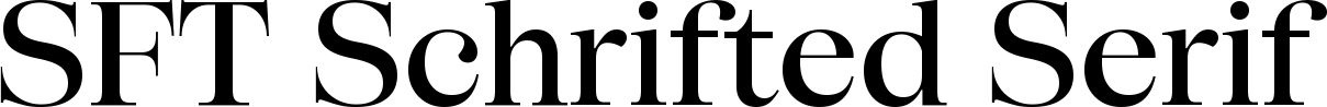 SFT Schrifted Serif