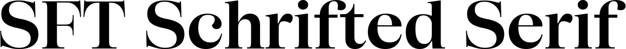 SFT Schrifted Serif