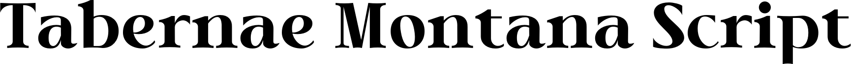 Tabernae Montana Script