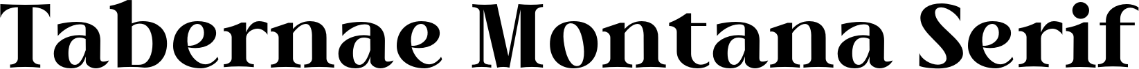 Tabernae Montana Serif