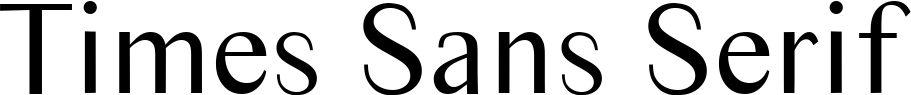 Times Sans Serif