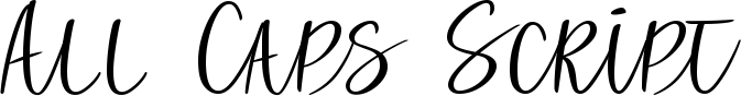 All Caps Script