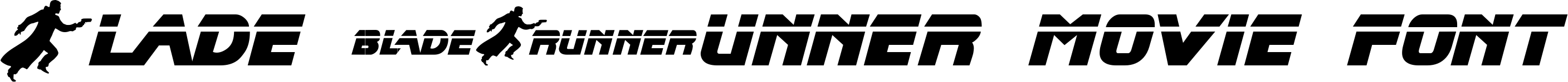 Blade Runner Movie Font