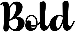 Bold