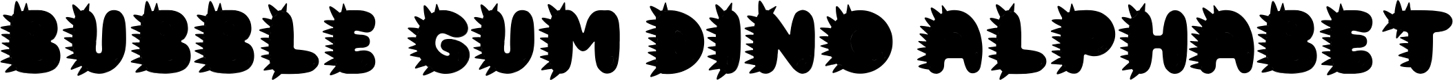 Bubble Gum Dino Alphabet