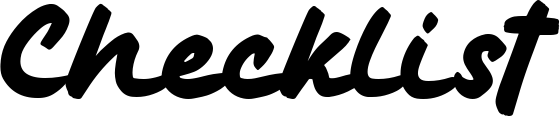 Checklist