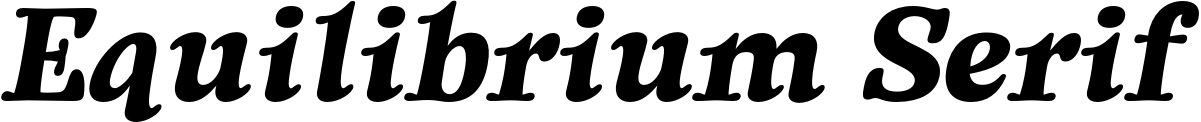 Equilibrium Serif