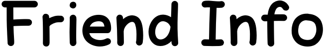 Friend Info