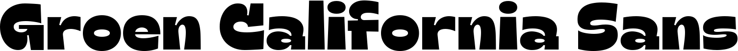 Groen California Sans