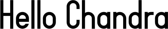 Hello Chandra