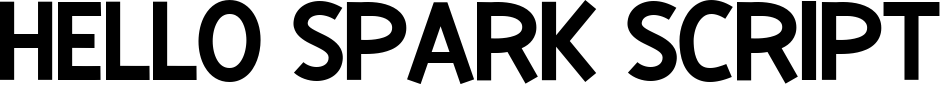 Hello Spark Script