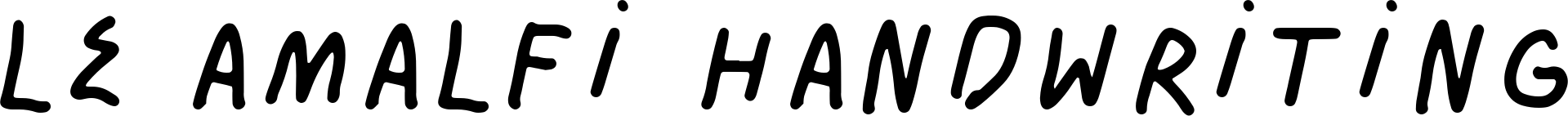 Le Amalfi Handwriting
