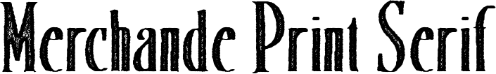 Merchande Print Serif