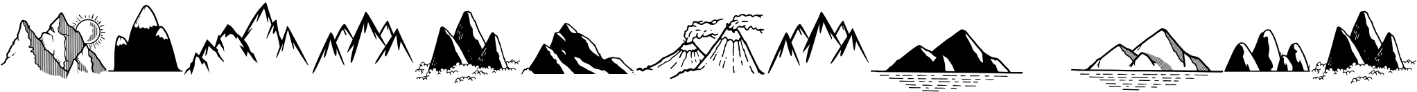Mountains Set