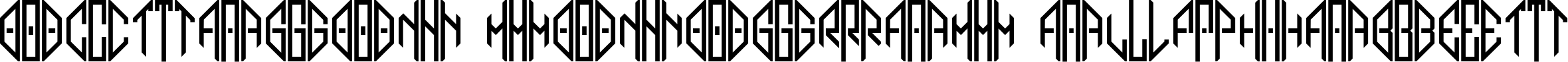 Octagon Monogram Alphabet