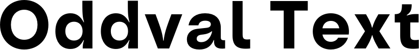 Oddval Text