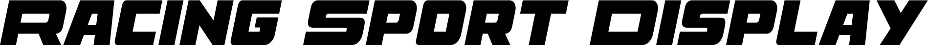 Racing Sport Display