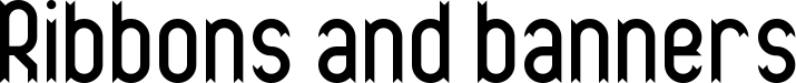 Ribbons and banners