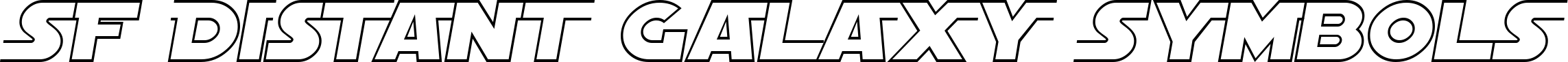SF Distant Galaxy Symbols