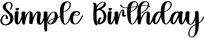 Simple Birthday