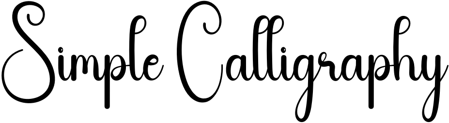 Simple Calligraphy