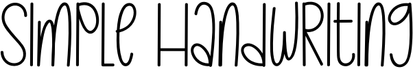 Simple Handwriting
