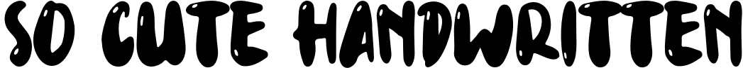 So Cute Handwritten
