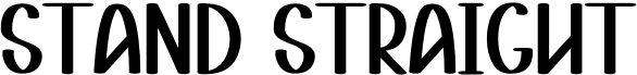 Stand Straight