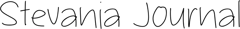 Stevania Journal