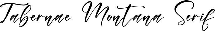 Tabernae Montana Serif