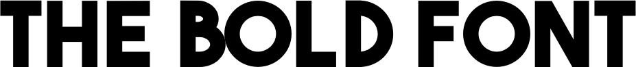 The Bold Font