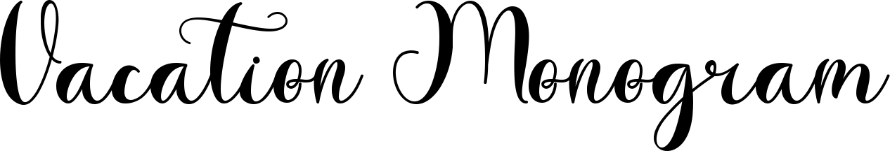 Vacation Monogram