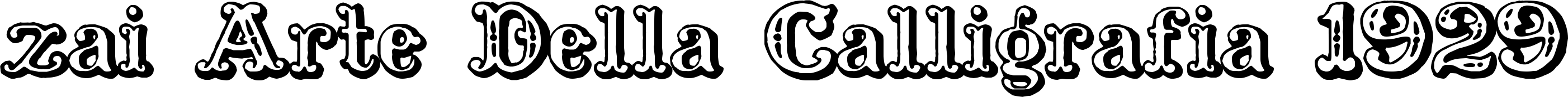 zai Arte Della Calligrafia 1929