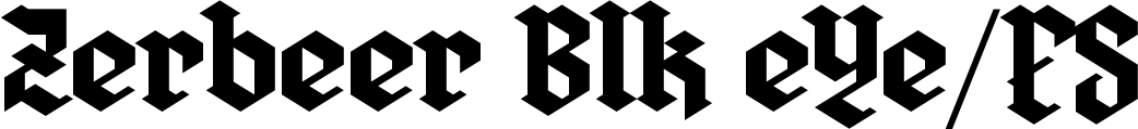 Zerbeer Blk eYe/FS