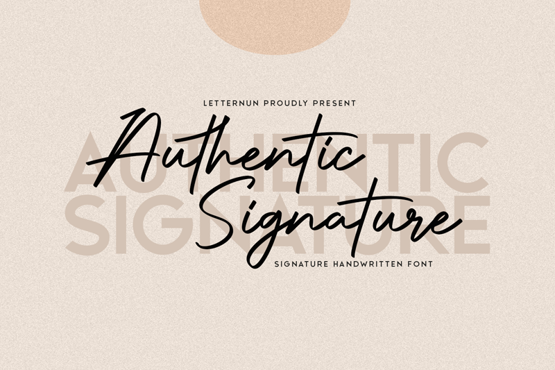 Authentic Signature